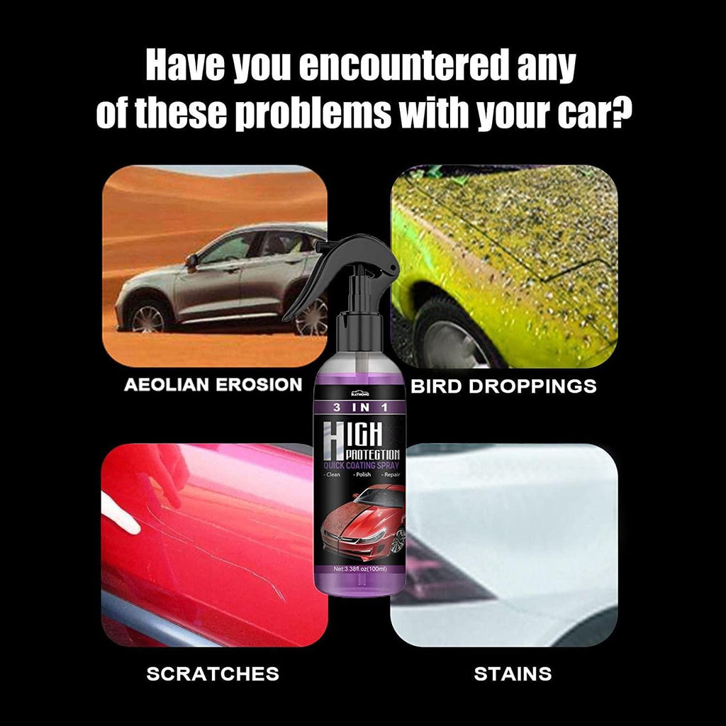 Car Scratch Remover & Hydrophobic Coating Spray – (Pack of 2)