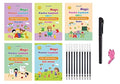 Reusable Handwriting Practice Copy Book with Magic Pen & Refills